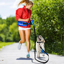 Hands-Free Dog Leash with Waist Belt & Bag – Stretchable Dog Lead for Walking Jogging & Running