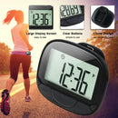 2D Pedometer with Clip – Multi-Functional Step & Calorie Counter Distance Tracker with Clock