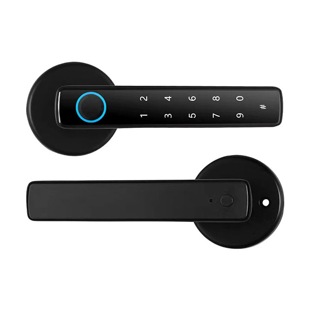 Smart Fingerprint Door Lock Handle – Tuya App Bluetooth & Password Access