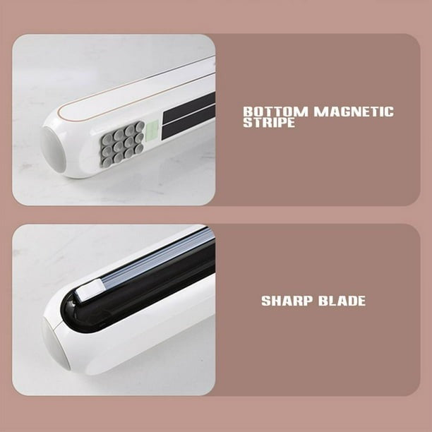 Cling Film & Aluminum Foil Dispenser with Slide Cutter – Reusable Kitchen Organizer