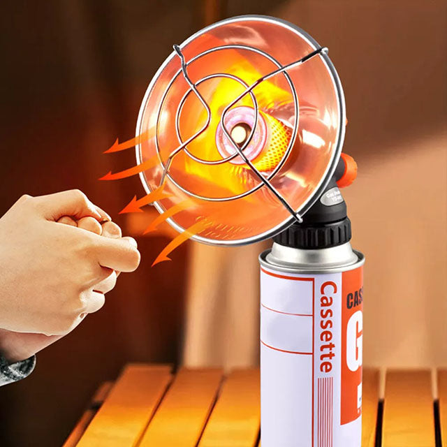 Portable Propane Camping Heater – Mini Outdoor Gas Heater with Protective Mesh
