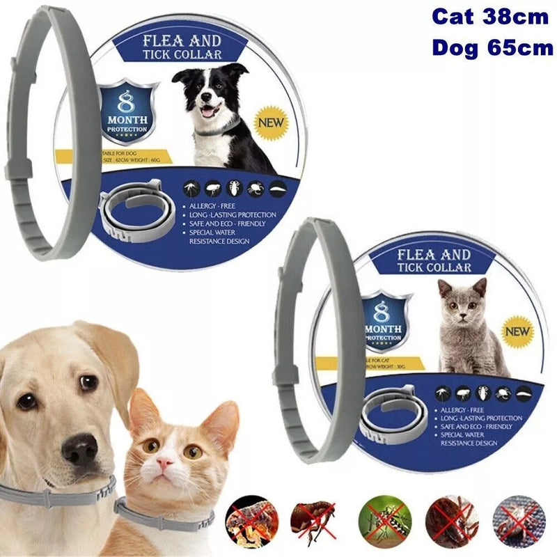 Natural Flea & Tick Collar for Cats & Dogs – Adjustable and Waterproof