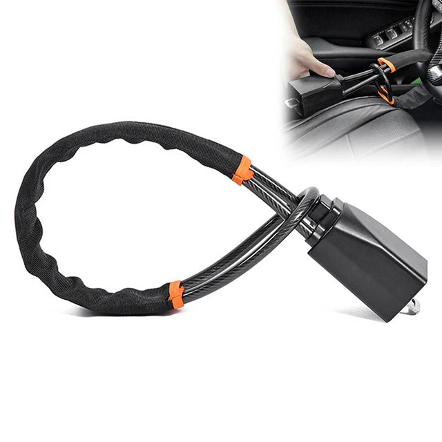 Universal Steering Wheel Lock – Anti-Theft Wire Lock Security Device