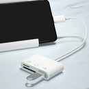 Type-C Card Reader & USB OTG Adapter – 3 in 1 SD/TF Card Reader for Phones & Tablets