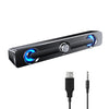 PC Soundbar Speaker – USB Powered with LED Lights 3.5mm Jack for Laptop & TV