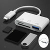 Type-C Card Reader & USB OTG Adapter – 3 in 1 SD/TF Card Reader for Phones & Tablets