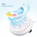 2-in-1 Portable USB Washing Machine – Mini Travel Turbine Washer for Clothes & Small Items