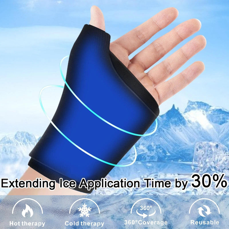 Hot & Cold Therapy Gel Glove Wrist Support – Reusable Thumb & Wrist Ice Pack for Pain Relief