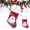 Classic Christmas Stockings – Pack of 2 Embroidered Hanging Christmas Decoration