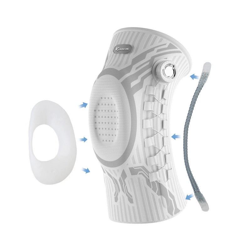 Adjustable Knee Pads– Patellar Support with Stabilization Bands & 4-Way Compression
