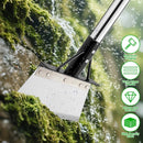 Multifunctional Garden Hoe & Moss Scraper – Stainless Steel Patio Weed Remover Tool with Handle