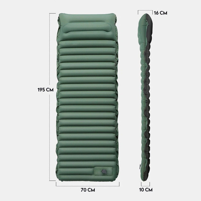 Ultralight Camping Air Mattress – Inflatable Sleeping Pad with Pump