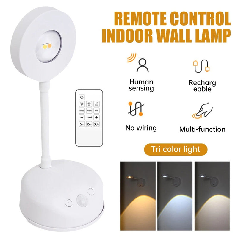 LED Wall Spotlight – 2200mAh Rechargeable Picture Light with 3 Modes & Motion Sensor