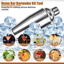Professional Cocktail Shaker Set – Stainless Steel Bartender Tools with Jigger & Spoon 24oz