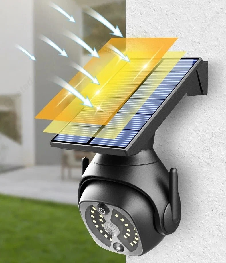 Solar Security Light with Dummy Camera – Motion Sensor Waterproof Outdoor Safety Light