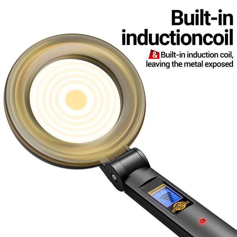 Portable Handheld Metal Detector – High-Sensitivity Security Scanner with LCD & Vibration Alerts
