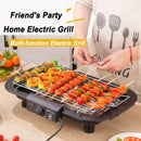 220V Portable Electric BBQ Grill – Smokeless Non-Stick BBQ Griddle for Home Cooking