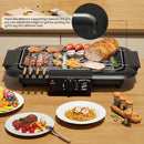 220V Portable Electric BBQ Grill – Smokeless Non-Stick BBQ Griddle for Home Cooking