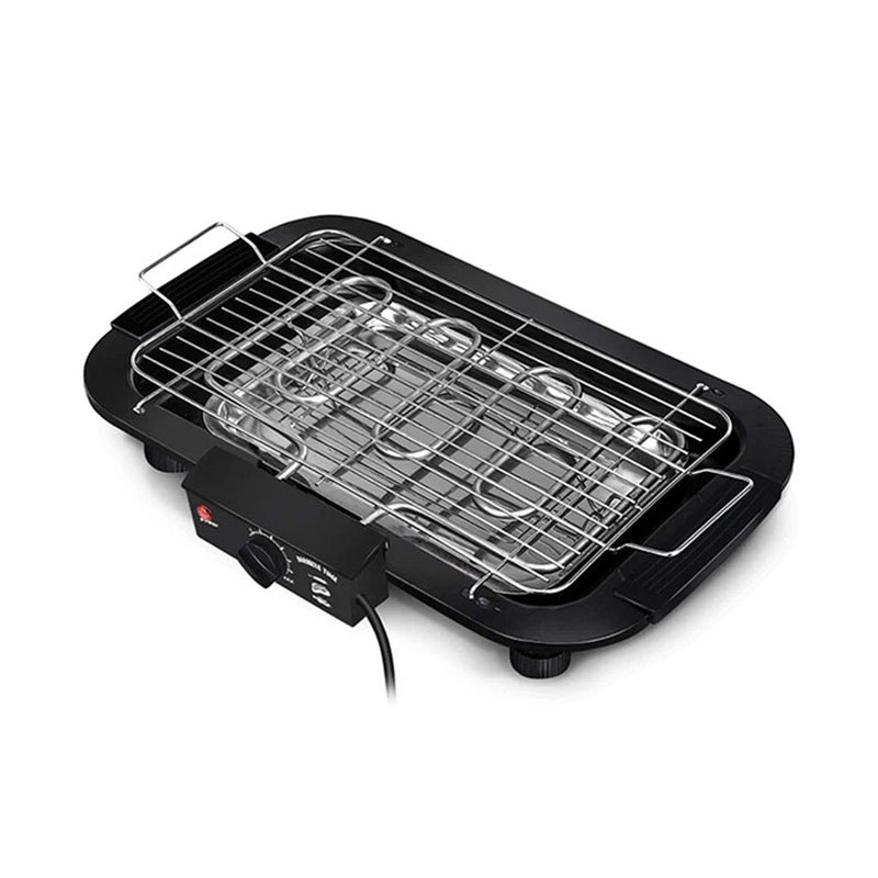 220V Portable Electric BBQ Grill – Smokeless Non-Stick BBQ Griddle for Home Cooking