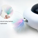 Smart Electric UFO Cat Toy – Interactive Automatic Feather & Spring Turntable Toy