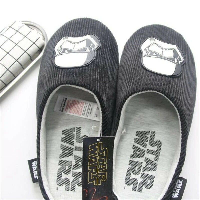 Star Wars Stormtrooper Slippers – Dark Side Cotton Non-Slip Winter House Shoes