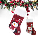 Classic Christmas Stockings – Pack of 2 Embroidered Hanging Christmas Decoration