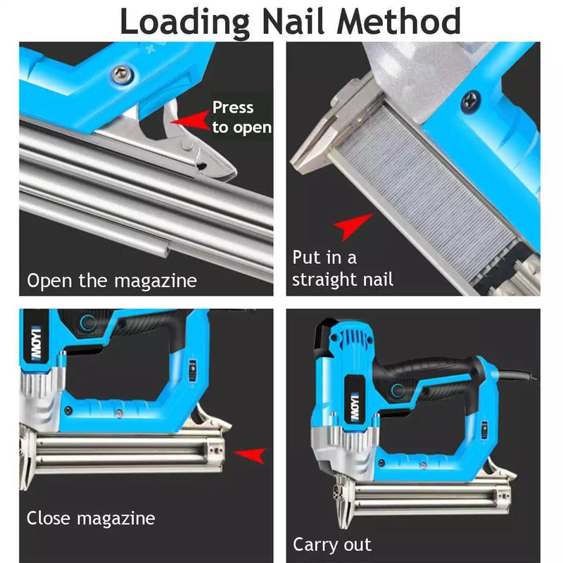 2300W Electric Nail Gun – Stapler for Woodworking & Furniture (F15–F30)