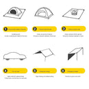 Heavy-Duty Waterproof Tarpaulin – Multi Purpose Tent Ground Cloth 3x3 Meters