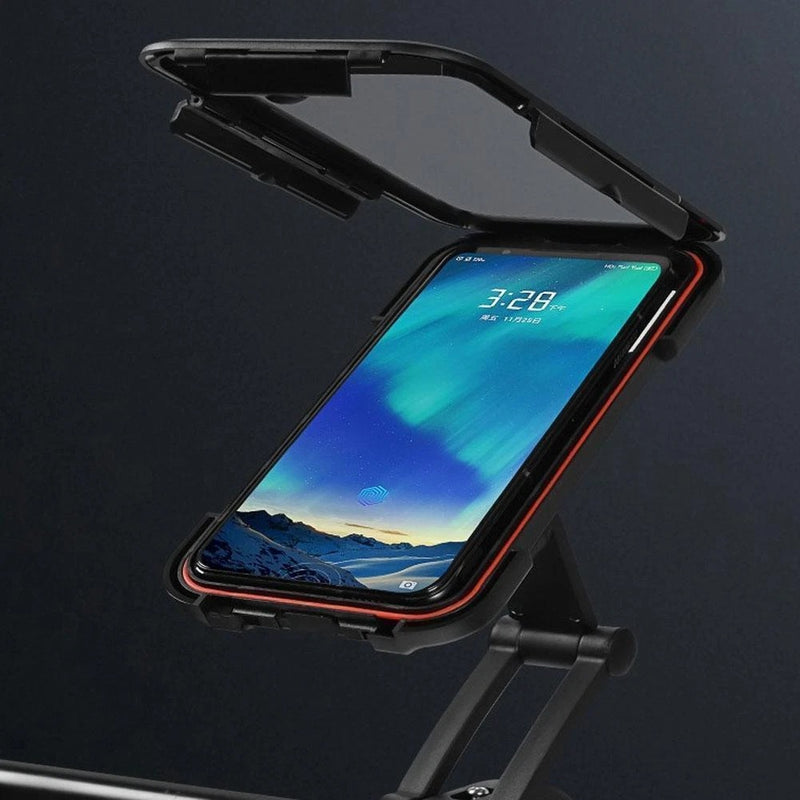 Waterproof Bike Phone Holder Case – 360° Rotating Handlebar Holder for 5"-7" Smartphones