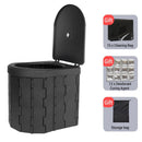 Portable Folding Camping Toilet – Lightweight Adjustable Porta Potty for Travel