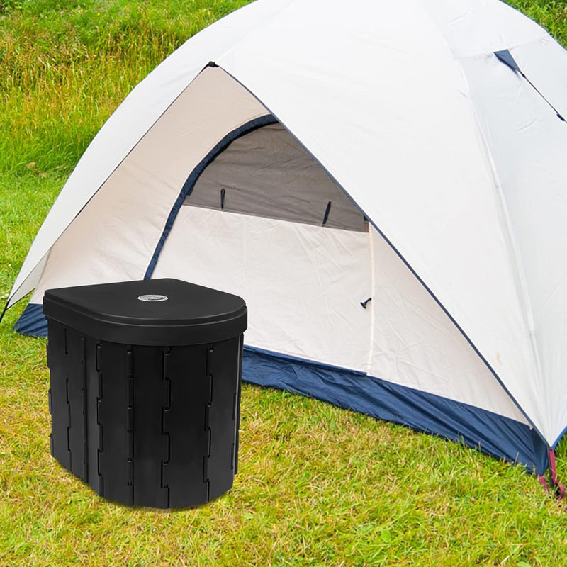 Portable Folding Camping Toilet – Lightweight Adjustable Porta Potty for Travel
