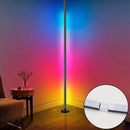 Smart LED Corner Floor Lamp – 122cm RGB Dimmable Modern Light with Remote & App Control