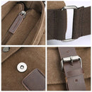 Vintage Canvas Messenger Bag – 16" Laptop Shoulder Bag for Work School & Travel