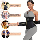 Neoprene Waist Trainer Corset – Sweat Belt for Women Workout Compression & Back Support