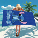 Stitch Microfiber Beach Towel – Quick-Dry Sand-Free for Kids & Adults
