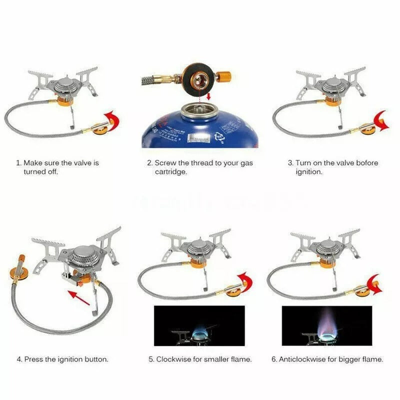 Folding Camping Stove – Portable Mini Burner for Outdoors