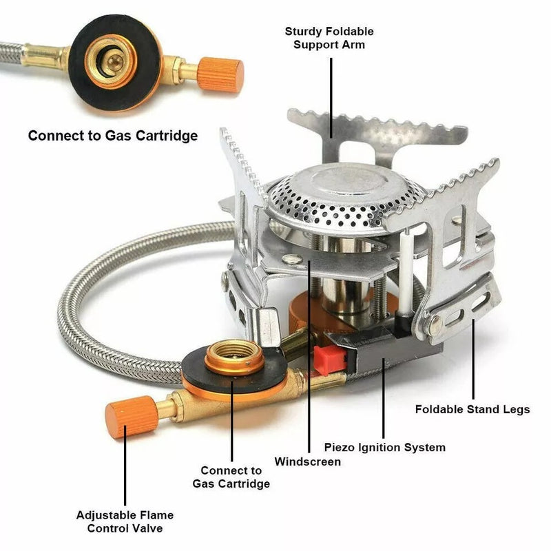 Folding Camping Stove – Portable Mini Burner for Outdoors