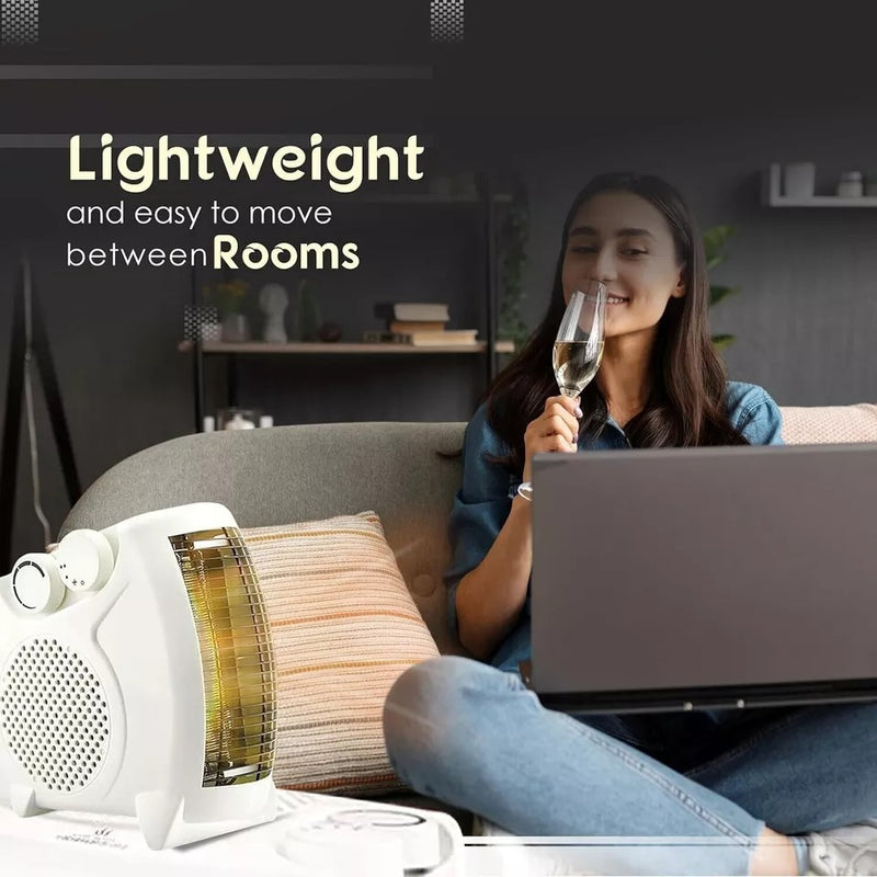 Portable 1200W Fan Heater – Fast Heating Energy-Efficient Mini Space Heater