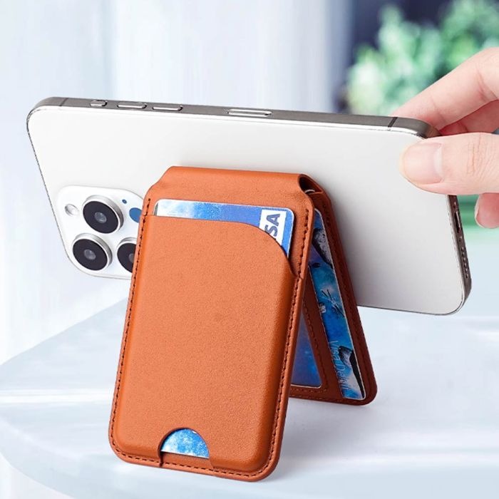 MagSafe Magnetic Wallet – PU Leather Card Holder for iPhone 16/15/14/13/12