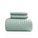 Luxury 3-Piece Quilted Bedspread Set – Ultra-Soft Reversible Microfiber with Embossed Pattern & Pillow Shams