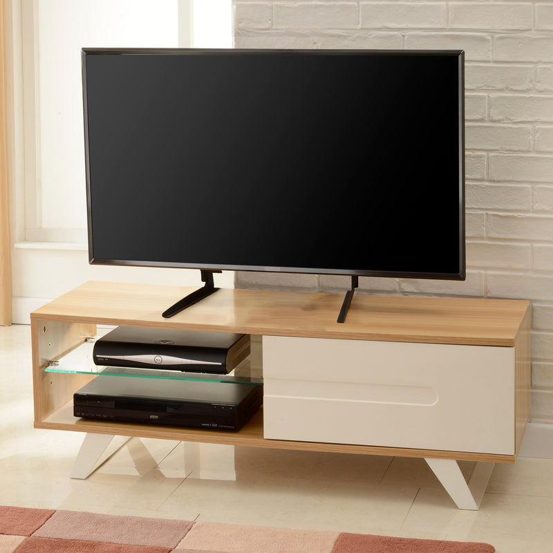 Universal TV Stand 32-70 Inches - Heavy-Duty Metal Desktop Monitor Rack