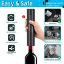 Rechargeable Wine Bottle Opener – Electric Corkscrew with Foil Cutter