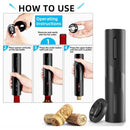 Rechargeable Wine Bottle Opener – Electric Corkscrew with Foil Cutter
