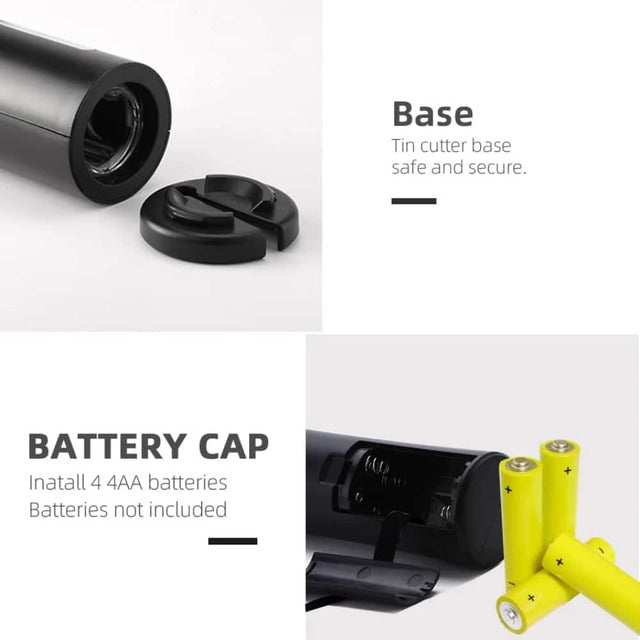Rechargeable Wine Bottle Opener – Electric Corkscrew with Foil Cutter