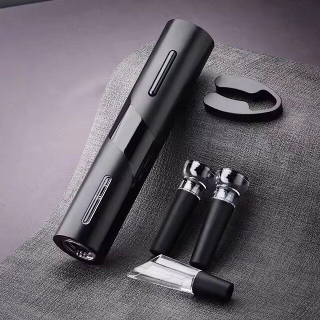 Rechargeable Wine Bottle Opener – Electric Corkscrew with Foil Cutter