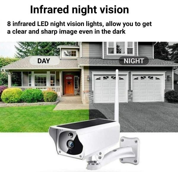 Solar WiFi Security Camera – 1080P HD Wireless Outdoor CCTV