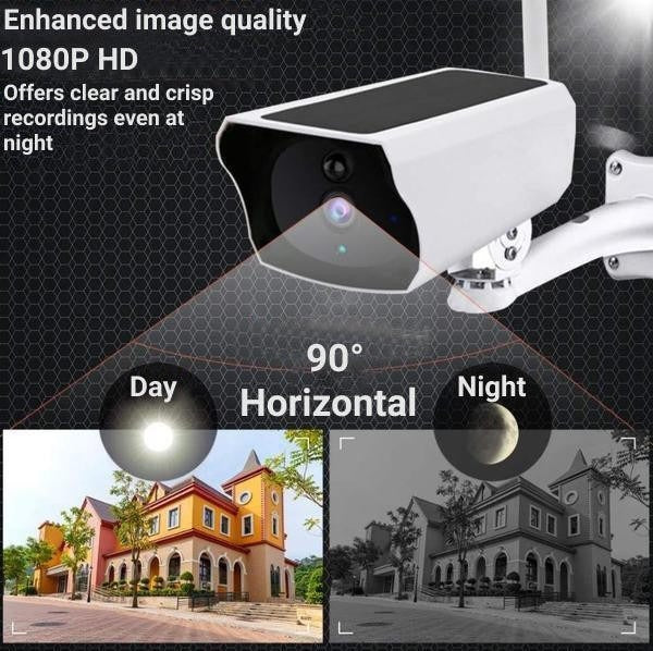 Solar WiFi Security Camera – 1080P HD Wireless Outdoor CCTV