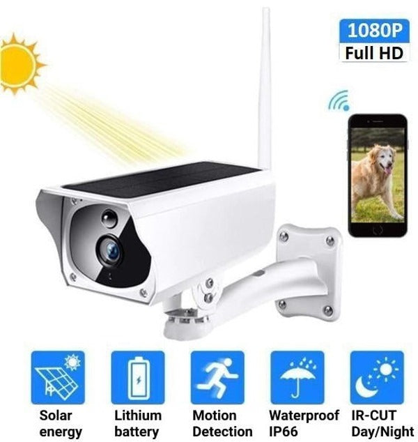 Solar WiFi Security Camera – 1080P HD Wireless Outdoor CCTV
